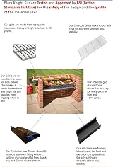 Black Knight Barbecues BKB 800 Stainless Steel X-Large Charcoal BBQ Kit 112cm view 6