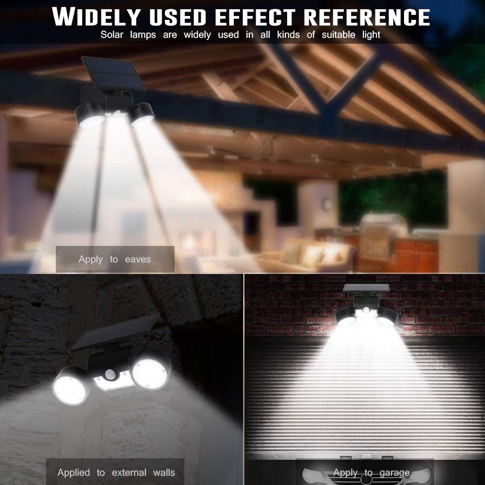 Solar Lights Outdoor, Ambaret 30 LED Motion Sensor Light Waterproof Solar Spot Lights Security Night Lights 360-Degree Rotatable Wall Light for Pation Yard Garage Door Stairway Gate Security Lighting