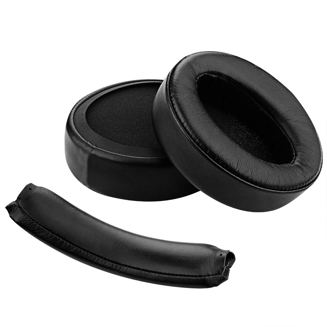 Geekria Replacement Ear Pads + Headband Cushion Set for SONY MDR-XB950BT, MDR-XB950B1 Headphones, Repair Parts (Black)