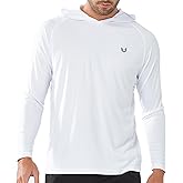 NORTHYARD Men's UPF 50+ Hoodie Shirts Long Sleeve Sun Protection Fishing Swim Beach UV SPF Rash Guard Quick Dry Lightweight