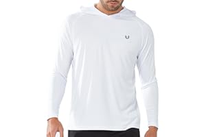 NORTHYARD Men's UPF 50+ Hoodie Shirts Long Sleeve Sun Protection Fishing Swim Beach UV SPF Rash Guard Quick Dry Lightweight