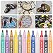 Yeemoutylo Acrylic Paint Marker Pens, Rock Paint Pens Water Based Paint Pen for Rock Painting, Canvas, Photo Album, DIY Craft, School Project, Glass, Ceramic, Wood, Metal 12 Colors