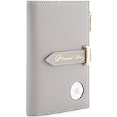 VanFn Airtag Passport Holder, RFID Travel Passport Wallet, Family Passport Holder, Ladies Bifold Air Tag Wallets, Slim Leather Credit Card Wallet For Women, Trip Document Organizer P.Travel Series