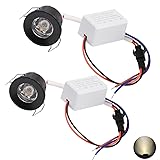 Scpopfer 2Pack 1W Mini Spotlights Indoor 1inch