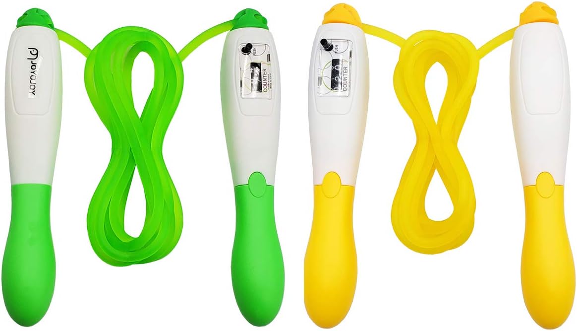 JOYOJOY Jump Rope Bulks Workout with Counter for Adult and Kids Girls Boys Women Exercise Non-Slip Handle Tangle Free Rope Adjustable.