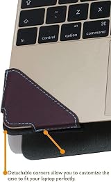 Broonel Profile Series Purple Leather Laptop Case for HP Stream 11.6" view 4