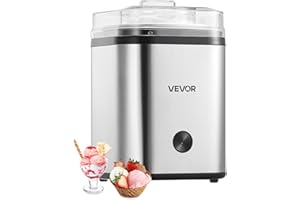 VEVOR Ice Cream Maker, 2.11 Qt. Large Capacity, Electric Automatic Ice-Cream Machine, with Easy Operation & Cleaning, Stainle