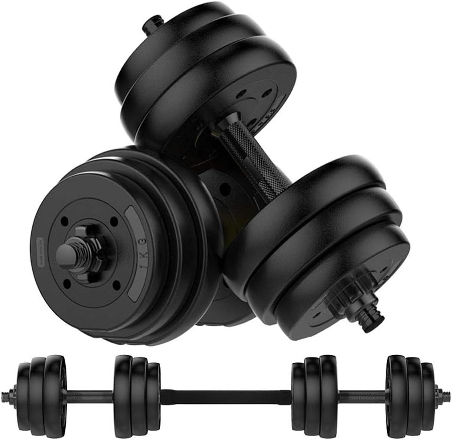 Alvis Dumbbell 2pcs Adjustable Dumbbells Non-Slip Grip Men's Fitness Dumbbell Weights Set Exercise Arm Muscles Dumbbell Barbell Dumbbell Set (Size : 20kg(10kg2))