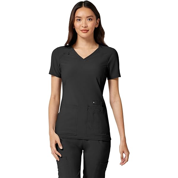 Amazon.com: Cherokee iFlex Women Scrubs Top V-Neck Print CK732, XS