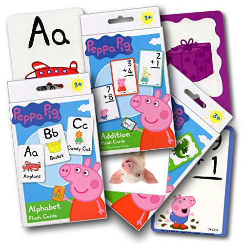 Peppa Pig Flash Cards Set (3 Pack) with Sticker
