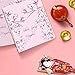COMIX 2 Pack Letter Size, Heavy Duty Premium Designer 3 Round Ring Binder 1 Inch, (A2134) Back to School/Campus (Sakura Spring Flower)