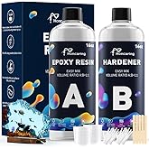 Honcaring Epoxy Resin 32OZ, Friendly for Beginner, Clear Resin Epoxy for Crafts, DIY Jewelry Making, Mixing Ratio 1:1, Less B