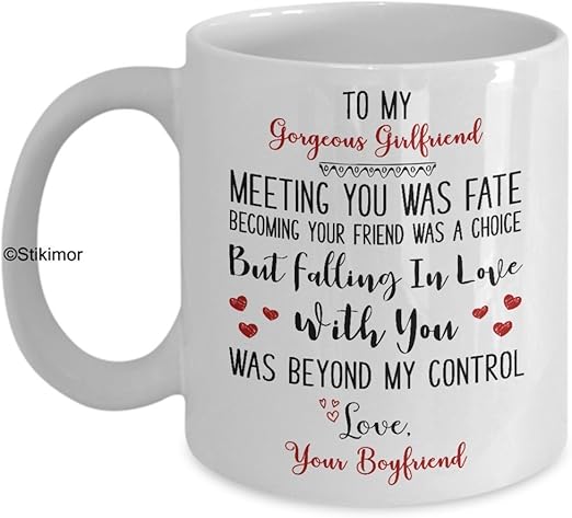 to my gorgeous girlfriend mug