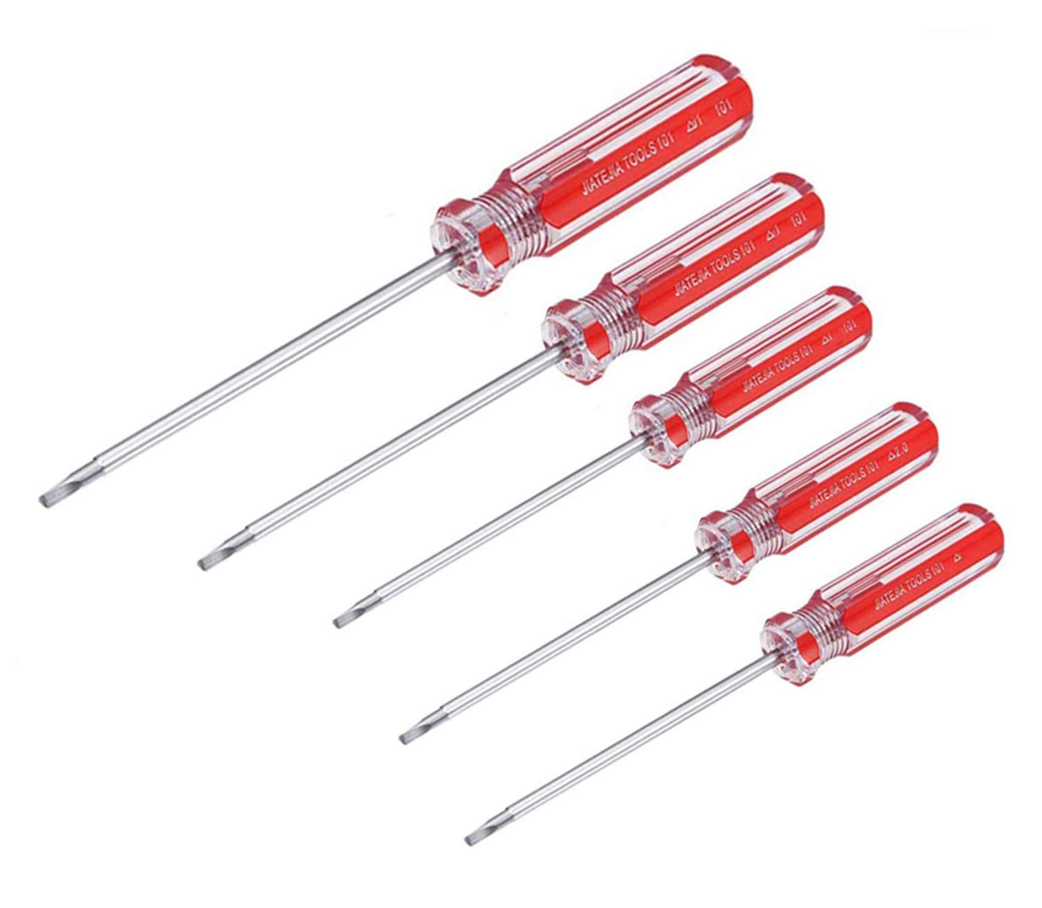 XMHF 5PCS Triangle Head Screwdriver Set Magnetic Screwdriver 1.8mm, 2.0mm, 2.3mm, 2.7mm, 4.2mm
