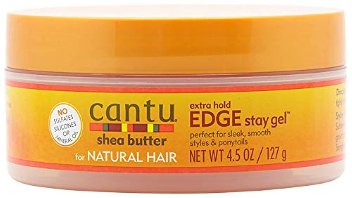 Cantu Natural Hair Edge Stay Gel, Extra Hold 4.5 Oz