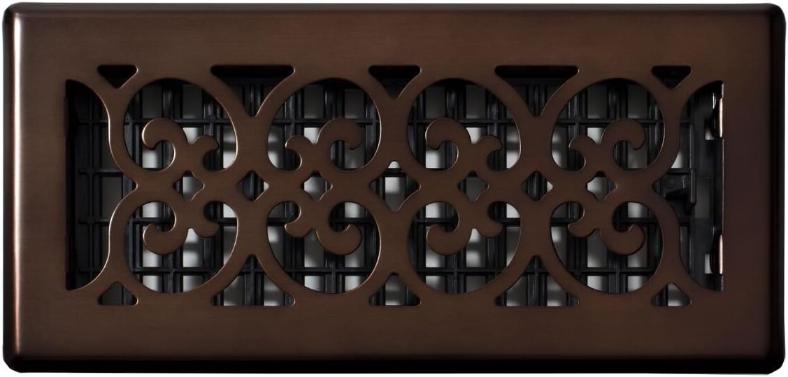 Decor Grates SPH410-RB Floor Register, 4x10, Rubbed Bronze Finish - - 