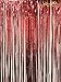 ShiDianYi Tinsel Foil Fringe-Backdrop-3FTX8FT-Red Metallic Door Window Curtain Party Decoration