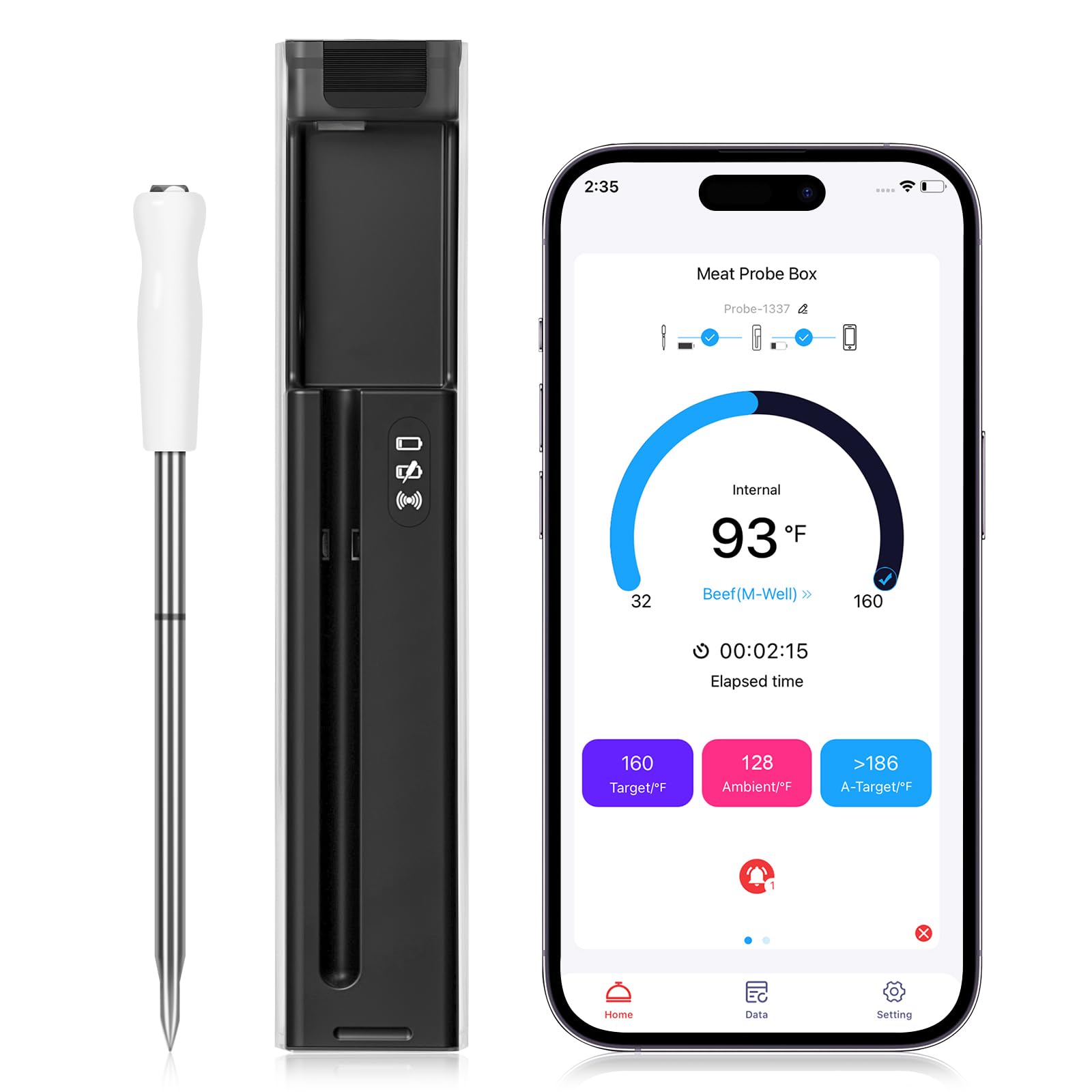 Wireless Bluetooth Meat Thermometer, Standalone