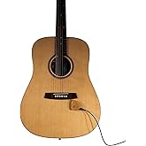 KNA AP-1 Universal Piezo Pickup for Guitar Ukulele Drums &amp; Harp | Stick-on design, battery-free operation, works with guitars, ukuleles, harps, drums and percussion instruments