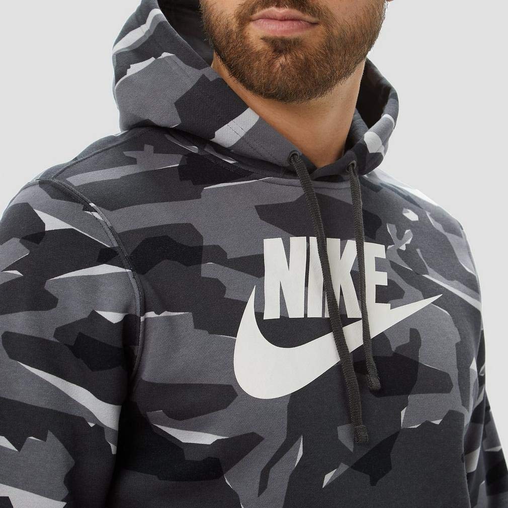 nike nsw club camo hoodie