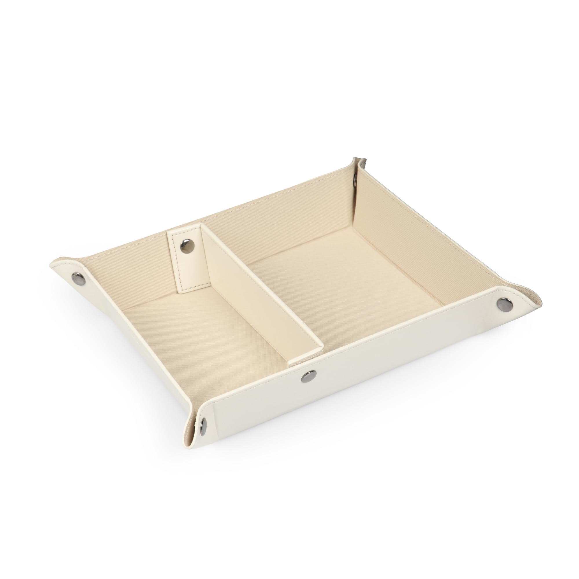 Londo - Leather Tray Organizer - Practical Storage Box for Wallets, Watches, Keys, Coins, Cell Phones and Office Equipment