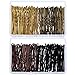 Hicarer 200 Pieces Multicolor Bobby Pins 4 Colors Hair Pins Assorted Colors Hair Clips with Clear Boxes for Women