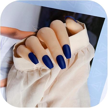 Amazon Co Jp 偽の子供の爪 白い棺の偽の爪短い印象の光沢のあるバレリーナ偽の釘接着剤ステッカー人工プラスチックのどのonglesバレリン M13 Q ビューティー