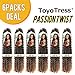 ROSDINA Passion Twist Hair - 18 Inch 6 Packs Ombre Blonde Long Bohemian Hair For Passion Twist Crochet Hair Butterfly Locs, Synthetic Braiding Hair Extensions (18 Inch,T27-6P)