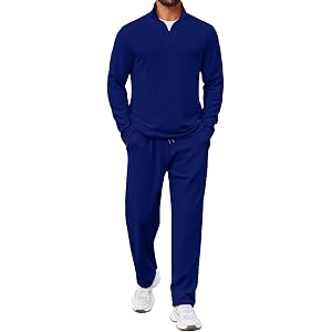 COOFANDY Mens Track suit 2 Piece Athletic Sweatsuit Casual Sport Outfit Set | Mens Athletic Running Jogging Outfits, Anti-pil
