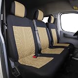 TOYOUN Van Seat Covers Universal Fit 2+1 Beige Driver Passenger view 6