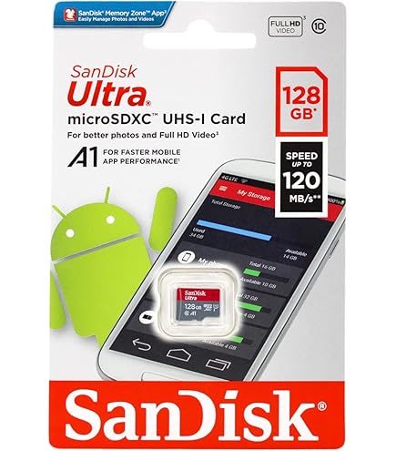 Amazon.com: SanDisk 128GB Ultra microSDXC UHS-I Class 10