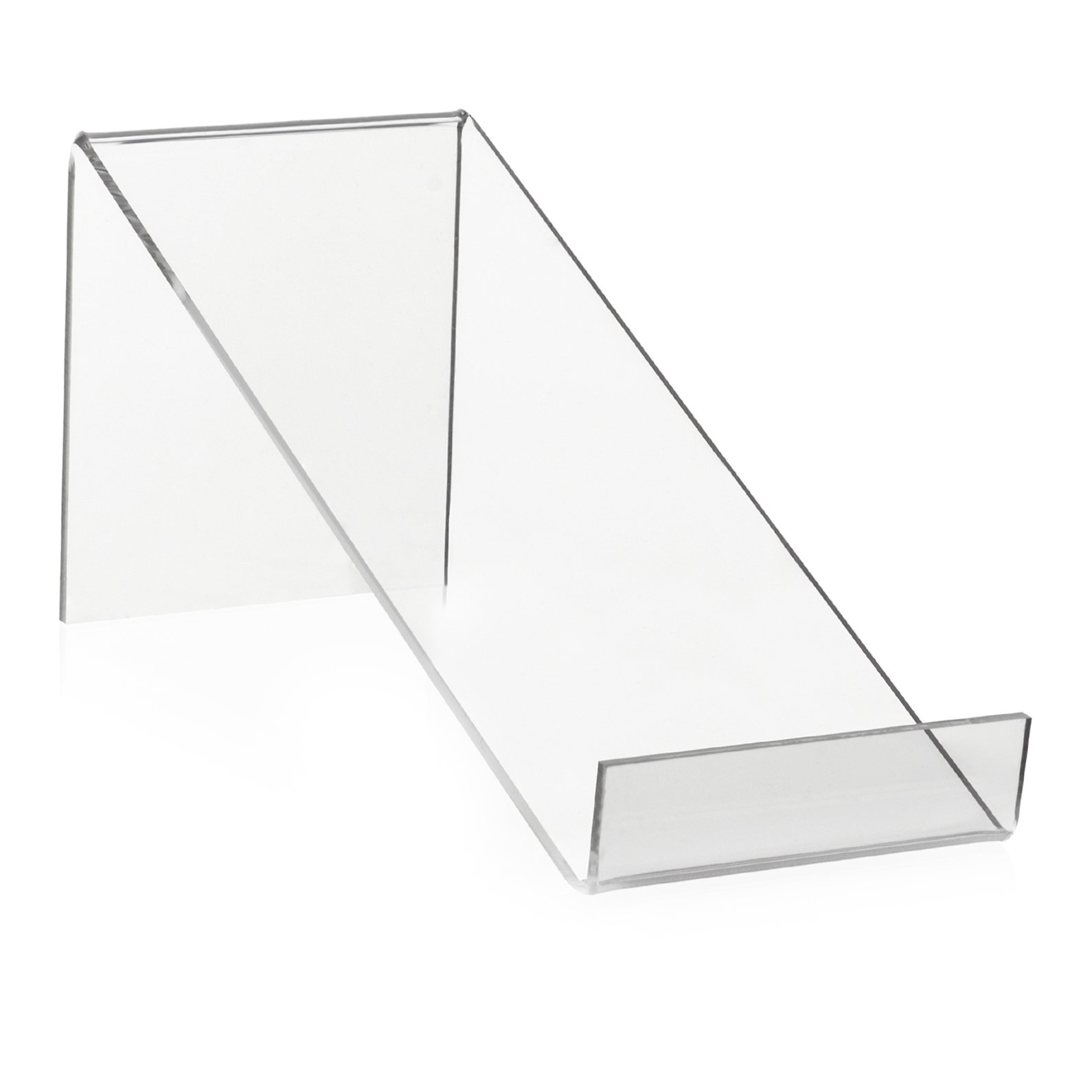 VITAdisplays Book stand, bookend as goods carrier and book shelf made of original Plexiglas (21.0 x 8.0 x 9.0 cm) — image 1