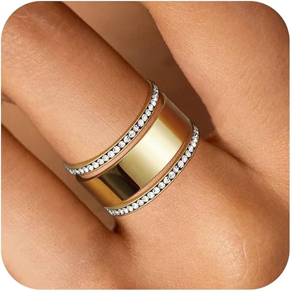 Oura Ring Price 2-Pack 14K Gold Plated Stacking Rings For Women