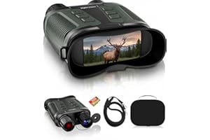 Night Vision Binoculars for Adults, Full-Colour Digital Night Vision Goggles with 8X Zoom, 4K Video & 36MP Photos, 1000m View