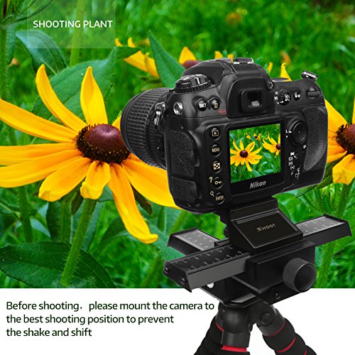 D & F 4 Way Macro Mise Focus Rail avec vis standard 1/10,2 cm close-up de Tir pour Canon Nikon Samsung Sony Digital SLR…