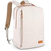 Nordace Siena Smart Backpack with USB Charging - 15.6 Inch Laptop Backpack, 19L Daily Backpack for Travel, Everyday, or Work (Beige)