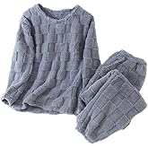 LZBFFC Womens Winter Pajama Sets Plush Fleece Fuzzy Warm Comfy Loungewear Sleepwear