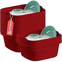 Aazon.co: Tribello 2-Pack Dish Pans For Kitchen Sink, Plastic Tub