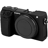 Easy Hood Case for Sony Alpha A6000 ILCE-6000 Digital Camera, Anti-Scratch Soft Silicone Housing Protective Cover Protector Skin (Black)