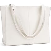 befen Genuine Leather Tote Bag for Women Work, Women's Leather Shoulder Bags Purses Satchel Handbags with Laptop Compartment