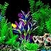 Fish Tank Plants Realistic Artificial Aquarium Plastic Plant Decor Ornament Water Plants for Aquariums Decorations Red Green,10.5 Inch Tall