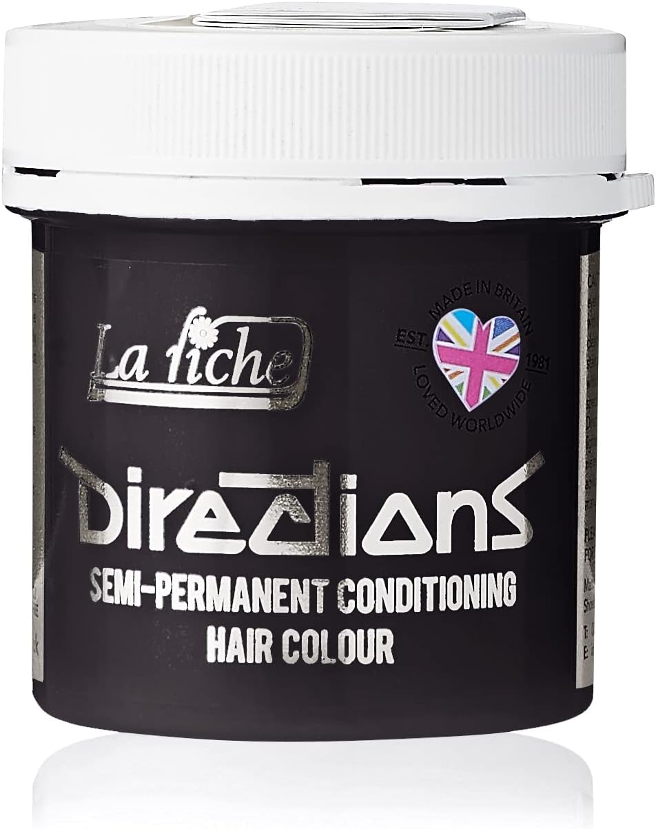 Directions Ebony Semi-Permanent Hair Colour 88ml Tub