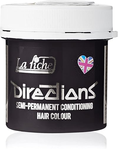 Directions Ebony Semi-Permanent Hair Colour 88ml Tub
