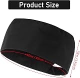 Lusofie 4 Pcs Unisex Chef Hat Adjustable Black Breathable Kitchen Cooking Caps view 2