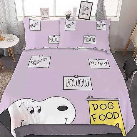 Amazon スヌーピーン スリーピースベッド ベッドカバー 掛け布団カバー 枕カバー 寝具セット 布団カバー カップル掛け布団カバー ザフー 柔らかい 快適な ジッパー 室内装飾 掃除可能 ユニセックス ファッション 寝具カバーセット オンライン通販