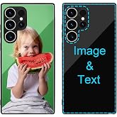MXCUSTOM Custom Phone Case for Samsung Galaxy S24 Ultra 5G | Customized Personalized Anti-Scratch Tempered Glass Shockproof Soft TPU Cases with Photo Image Text Picture Design (P1)