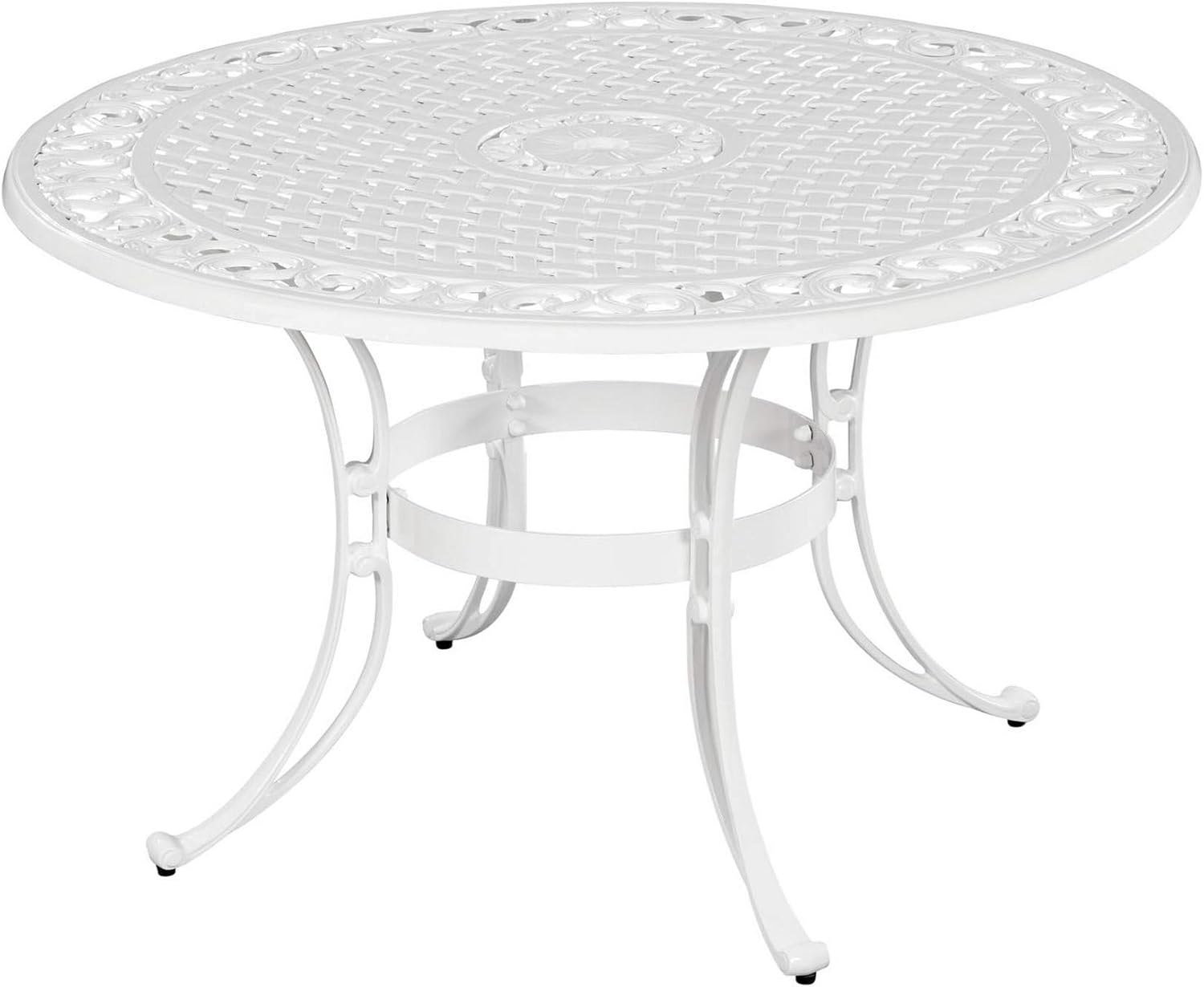 homestyles 6652-32 Outdoor Dining Table, 48Lx48Dx28.75H, White : Garden & Outdoor
