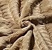 Swift Home® Embossed Faux Fur Throw Blanket & Bedspread - Luxurious Over-Sized Faux Fur Bed Throw Blanket - King, 108