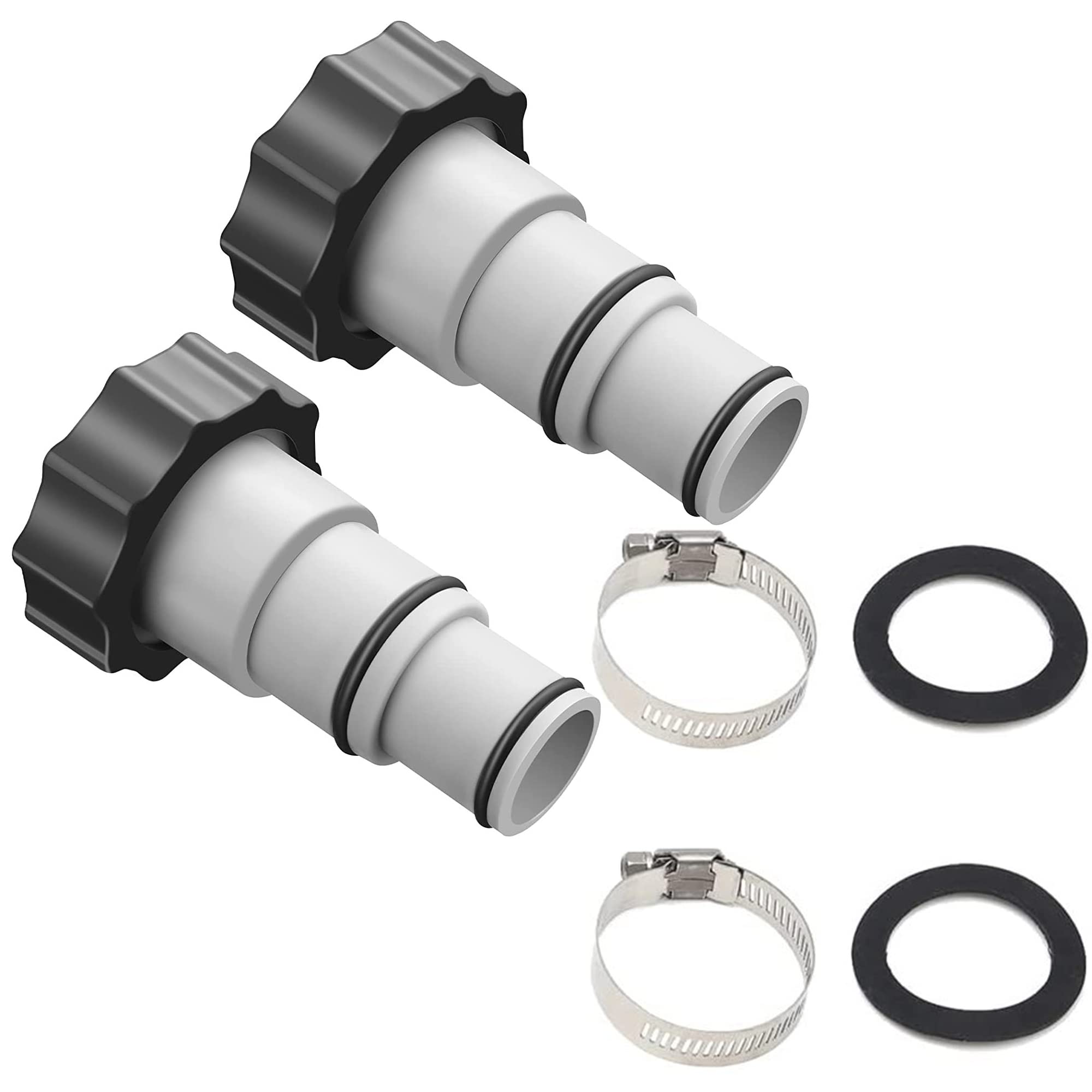 WANGCL Pool Adapter Replacement A Series Hose Adapter with Thread 32/38mm Diameter Hose (2 Piece)