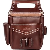 TOURBON Leather Ammo Holder Bag Waist Shotgun Shell Pouch for Sporting Clays Trap Skeet Shooting (Ammo Pouch)